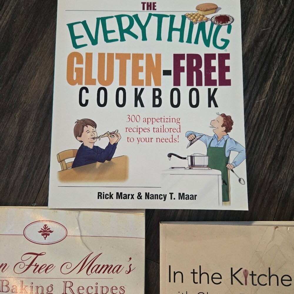 Set of Three GLUTEN FREE Cooking and Baking Recipe Books
